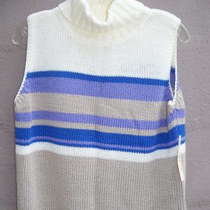 Outfit JPR Sleeveless Sweater Vest Turtle Neck NWT